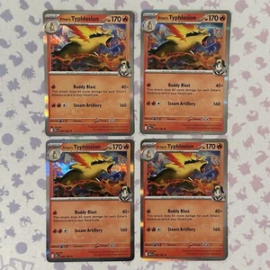 4x Ethan's Typhlosion 34/182 x4 Destined Rivals Pokemon TCG Playset NM - Bild 1 von 2