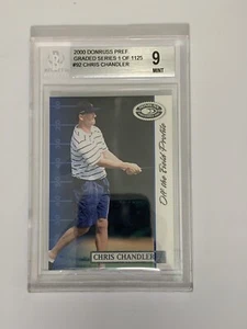 2000 Donruss Preferred Graded Series Chris Chandler 1 of 1125 #92 BGS 9 Mint - Picture 1 of 2