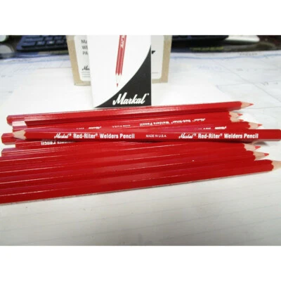 MARKAL RED-RITER WELDERS PENCIL #96100 12 PER PK RED IN COLOR