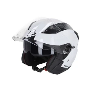Casco Acerbis Firstway Jet Semintegrale Bianco Doppia Visiera 22-06 Mis. S 56 - Imagen 1 de 7