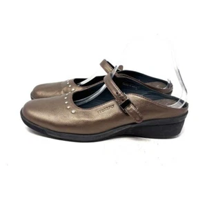 Mules Stonefly de cuero metálico para mujer talla 8/39 - Imagen 1 de 9