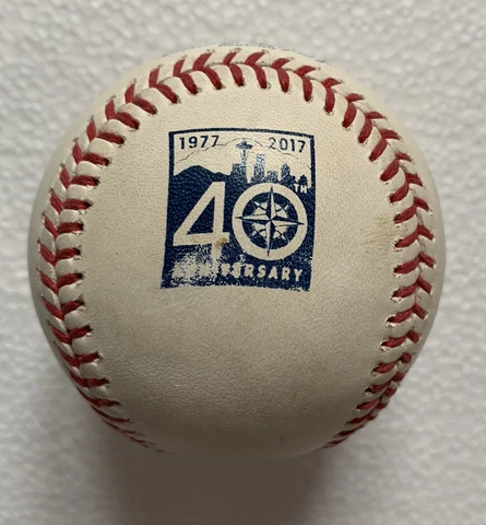 Seattle Mariners 40th Anniversary Official MLB Baseball Game-Used Cover