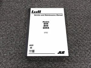 Lull JLG 644 844 1044 Telehandler Service Repair Operator Maintenance Manual - Picture 1 of 1