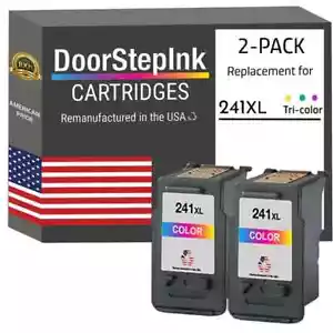 DoorStepInk Compatible Ink Cartridge For Canon PG-240XL CL-241XL Variation-USA - Picture 1 of 11