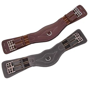 Saddle Girth Leather Soft Padded Deluxe Dressage Comfort Horse Riding Protection - Picture 1 of 1