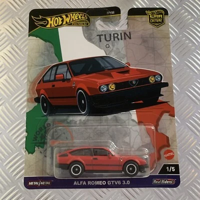 Hot Wheels Premium Alfa Romeo GTV6 3.0 Car Culture 1:64 Mattel Diecast Foto 1 de 2