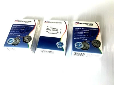 Lote de 3 Rodillos de Tinta Compatibles Dataproducts R1427, Rojo/Negro Envío Gratis Foto 1 de 4