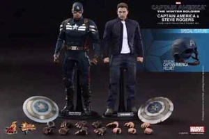Nuevo Hot Toys MMS243 Capitán América 2 Soldado de Invierno Stealth y Steve Rogers - Imagen 1 de 2