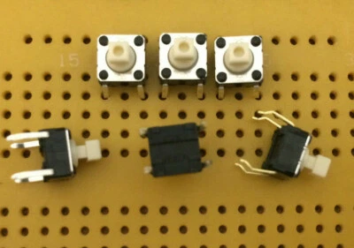 Tactile Plunger Switch 50mA SPST-NO 6mm Minature Momentary PCB-TH Omron B3F-1050 - Image 1 of 4