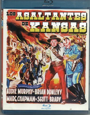 KANSAS RAIDERS (1950) -  BLU RAY DISC - AUDIE MURPHY - - Image 1 of 2