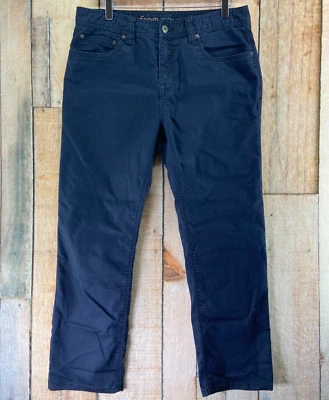 Prana Organic Cotton Chino Pants Men's size 33Wx28L Blue Outdoor Camping Hiking - Image 1 of 4