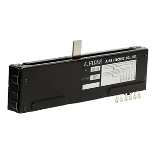 Alps 10K Slide Potentiometer RSA0K12 Stereo Log. K-Fader Weg 100mm L:128mm A10K - Picture 1 of 12