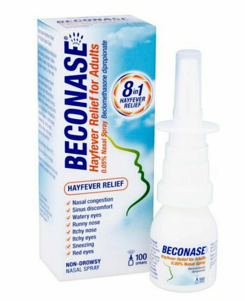 3 x Beconase Hayfever Relief for Adults 0.05% Nasal Sprays