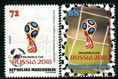 183 - MACEDONIA 2018 - Fútbol - Copa Mundial FIFA - Rusia - Juego MNH Foto 1 de 2