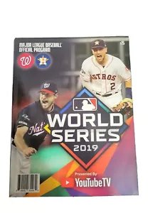 2019 World Series Program Washington Nationals vs Houston Astros. MLB - Picture 1 of 3