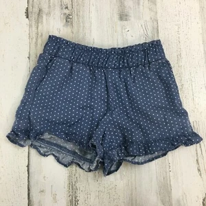 Baby Gap Girls Sz S Kids Blue Polka Dot Pull On Ruffle Shorts - Picture 1 of 6