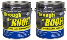 Sashco Through the Roof 14004 Elastomeric Roof Sealant Gallon - Pack of 2