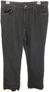 Vtg Levi's Action Jeans Men's 40x32 Black Distressed Destroyed USA 90s Mod Hem - Picture 1 of 16