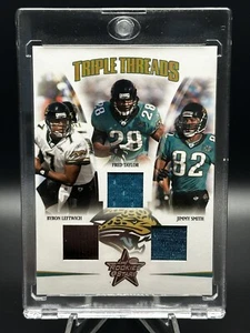 Leaf Rookies & Stars Triple Threads 2005 Jimmy Smith/Leftwich/Taylor #128/150 - Imagen 1 de 5