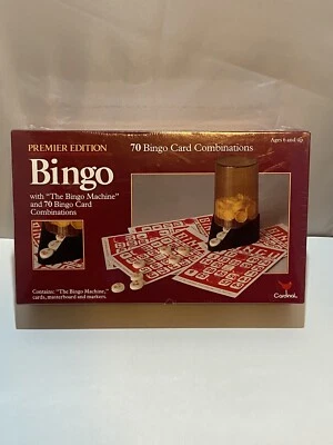 1981 Bingo Game Premier Edition Cardinal Games Sealed New - Image 1 of 4