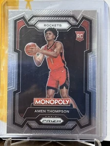 2023-24 Panini Monopoly Prizm Rookie Amen Thompson Base Card #33 - Picture 1 of 2
