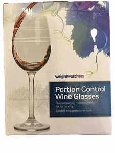 Weight Watchers Portion Control Wine Glass 2-Piece Set New Open Box - Picture 1 of 6