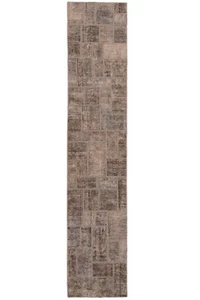 Patchwork Hand-Knotted Persian Carpet 160 3/16x31 1/2in-Orient Carpet Rug - Picture 1 of 12