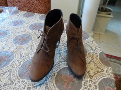 Tod's Botines Plataforma Gamuza Marrón Chocolate Talla 36EU 6US Foto 1 de 4