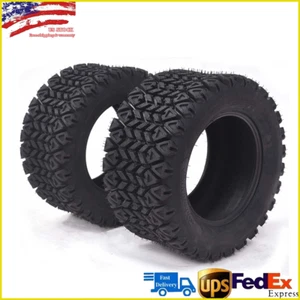 Se of 2 23x10.50-12 Lawn Mower Golf Cart Turf Tires 4PR 23x10.5-12 Tubeless - Picture 1 of 8