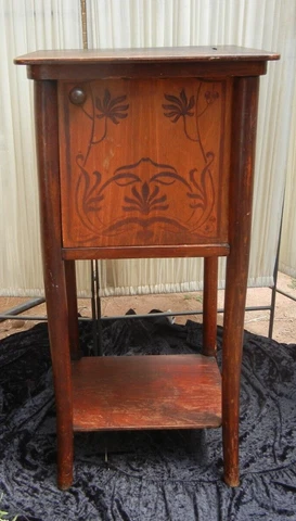 Antique Bedside bentwood Cabinet Beechwood table   Designed by JJ Kohn Co. 1903 Cover