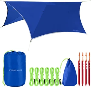 Rainfly Tarp for Hammock and for Tent, Camping Essentials Rain Fly Cover, Waterp - Picture 1 of 4