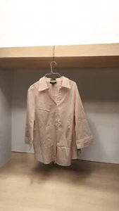 Rosa-weiße Damenbluse mit Knopfleiste von Style & Co. Größe 20 W Neu mit Etikett - Bild 1 von 7