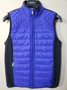 Lauren Ralph Lauren Vest Women's Large Full Zip Purple Black - Picture 1 of 4
