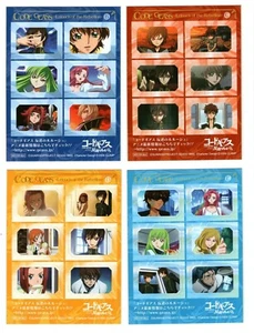 sticker set promo Code geass Lelouch of the Rebellion anime Kallen C.C. Euphemia - Picture 1 of 2