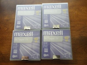 4 DLTtapes IV 40 GB 1/2" Tape Cartridge--All are sealed--FREE SHIPPING - Picture 1 of 1