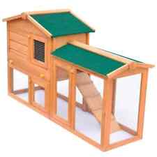 Vidaxl Grande Cage Clapier Extérieur en bois pour Lapins