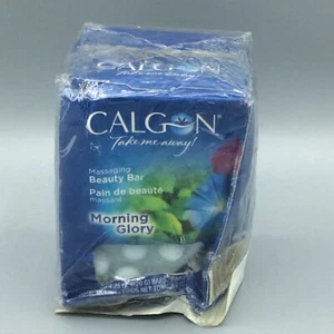 2 Pack Calgon Morning Glory Massaging Beauty Bar Soap NOS Discontinued HTF - Picture 1 of 3