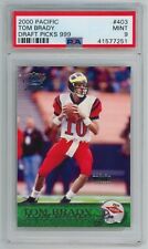 Tom Brady RC /999 Draft Picks PSA 9 2000 Pacific 403 Rookie New England Patriots