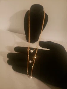 Boho Women Multi-layer Long Chain Pendant Pearl Choker Necklace Jewelry Gift - Picture 1 of 5