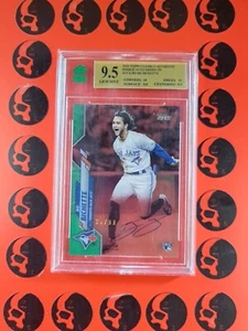 2020 Bo Bichette Topps Clearly Authentic Auto Green /99 Rookie Auto MNT 9 CCA-BO - Picture 1 of 2