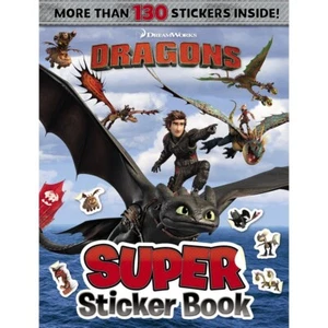 ~ DreamWorks ~ How to Train Your Dragon: Super Sticker Book ~ Dragons Book ~ - Picture 1 of 1