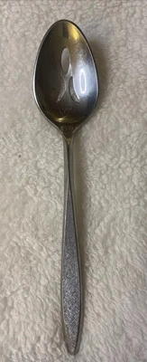 Ecko Externa Corsair Stainless Steel Pierced Tablespoon Serving Spoon Burnished - Image 1 of 4