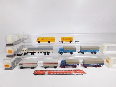 5x Brekina H0 1:87 Truck MB 7626 8106 8155 57200 Baufeld Sg / Mint +Box #DJ531-1 - Image 1 of 4
