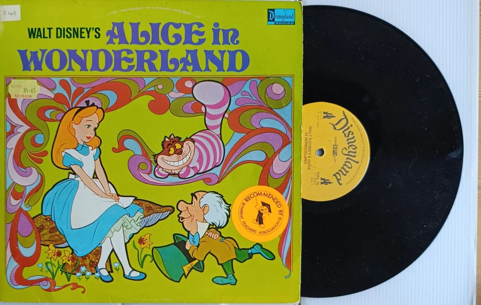 Walt Disney-Alice In Wonderland record DKL 15  1980 LP - Image 1 of 1