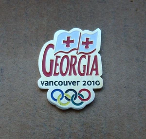 2010 Vancouver Georgia team - 2 Olympic Games NOC rare badge pin - Picture 1 of 4