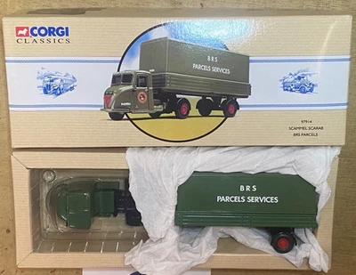 Corgi 97914 Scammel Scarab Arctic Tilt Trailer Brs Parcels Model Car 1:50 Scale - Image 1 of 4