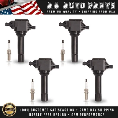 4 bobinas de encendido y 4 bujías de iridio para Subaru Forester 2014-2016 2,5 L UF724 Foto 1 de 4