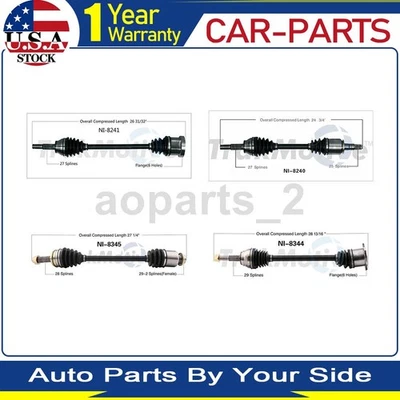 4 ejes delanteros traseros TrakMotive CV para Infiniti FX35 2008 2007 2006 Foto 1 de 4