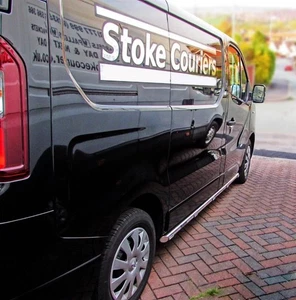 Chrome Stainless SideBars + WhiteLEDs + DownLights To Fit Fiat Talento SWB 2016+ - Picture 1 of 6