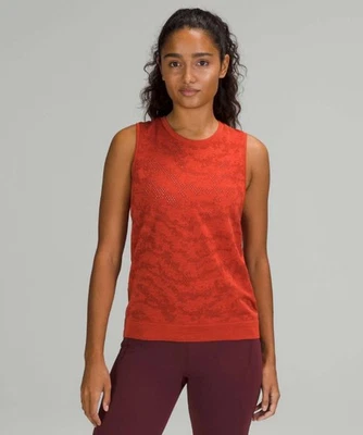 Lululemon Women’s Swiftly Breathe Tank Top Dot Scape Aztec Brick/ Autumn Size ** - Image 1 of 4